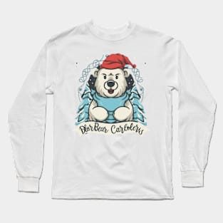 christmas,Arctic Caroling Bears,olar  bears,snow Long Sleeve T-Shirt